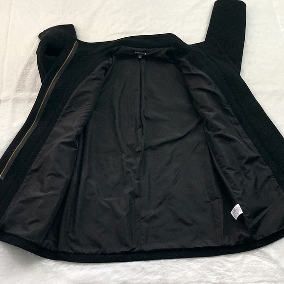 Black J. Crew Wool Blend Cocoon City Coat - Picture 5 of 8